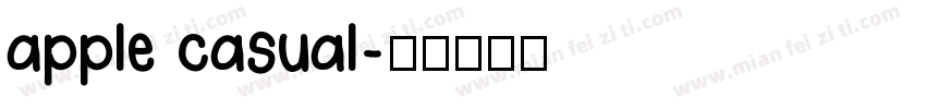 apple casual字体转换